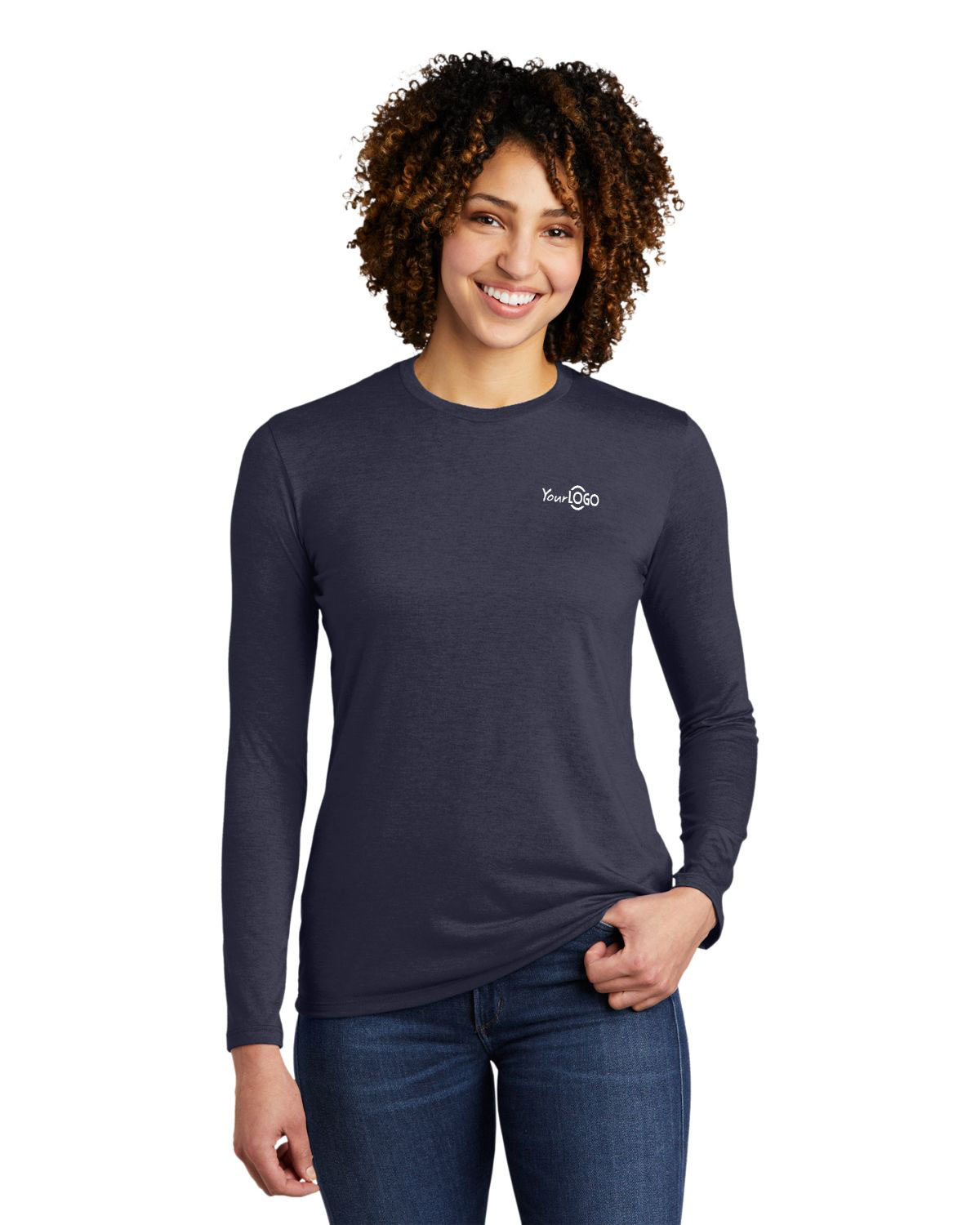 Size Chart for Allmade AL6008 Womens Tri-Blend Long Sleeve Tee ...