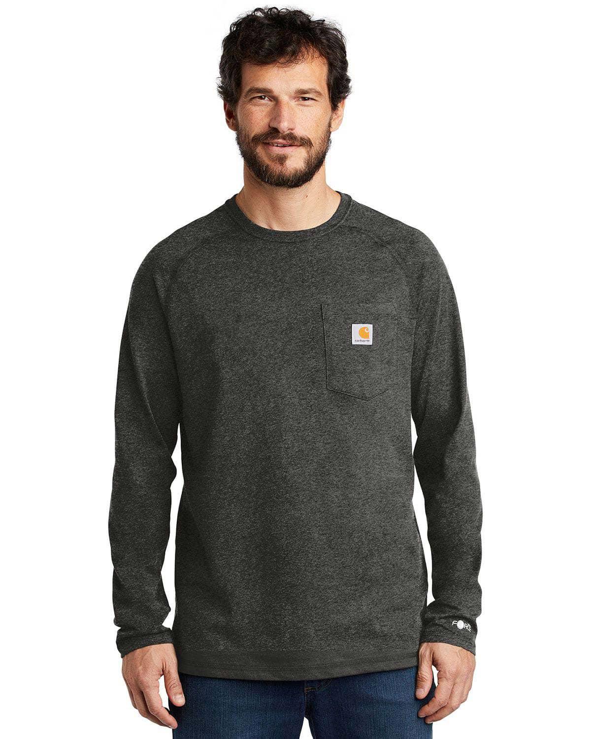 Size Chart for Carhartt CT100393 Force Cotton Delmont Long Sleeve T ...