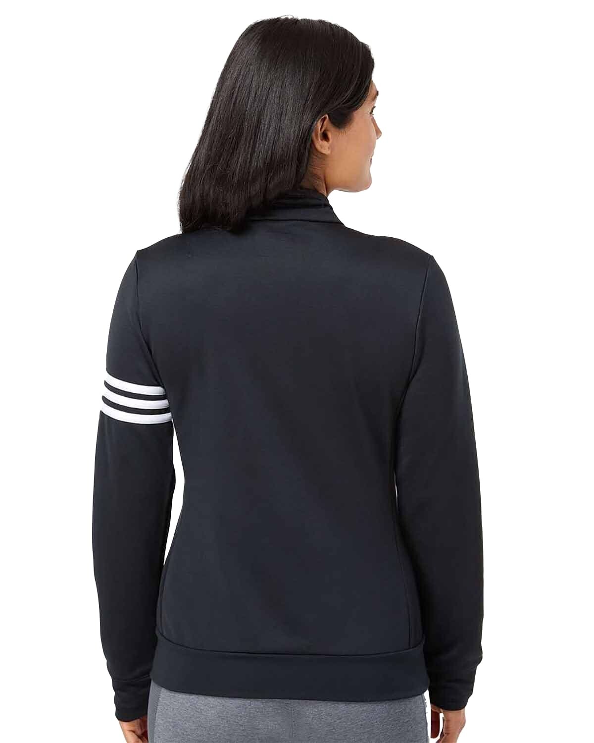 Custom Adidas Golf A191 Women 3-Stripes French Terry Full-Zip Jacket for  business