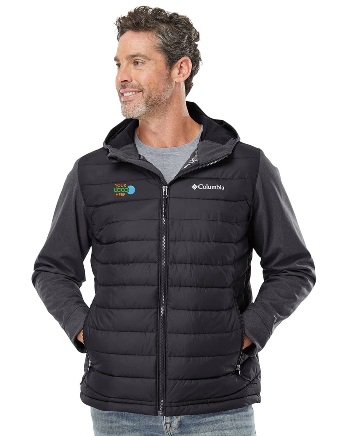 Custom Columbia 186463 Powder Lite Hybrid Jacket for business Apparel, promotional Product