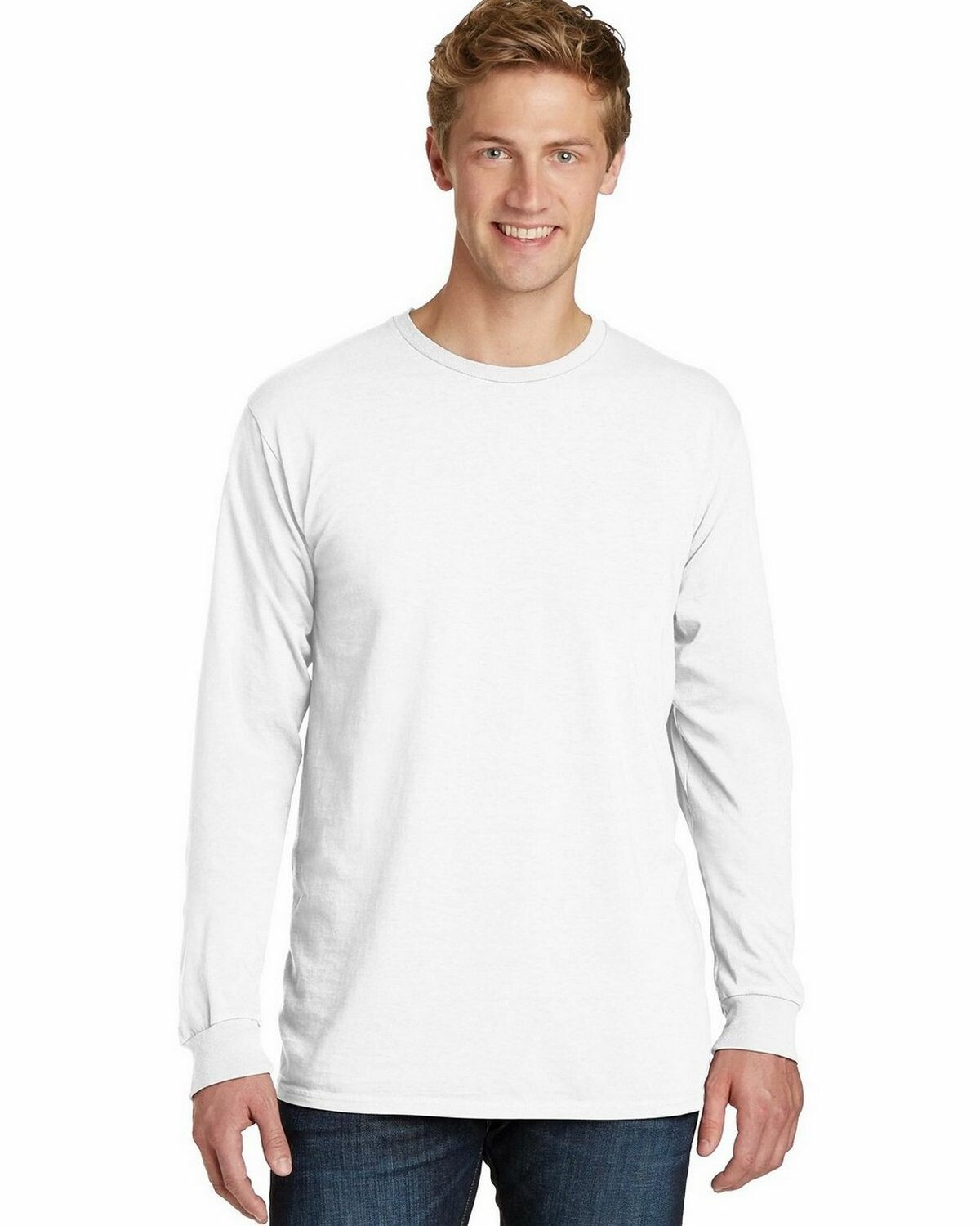 Port & Company PC099LS Pigment-Dyed Long Sleeve Tee | Buy Blank or