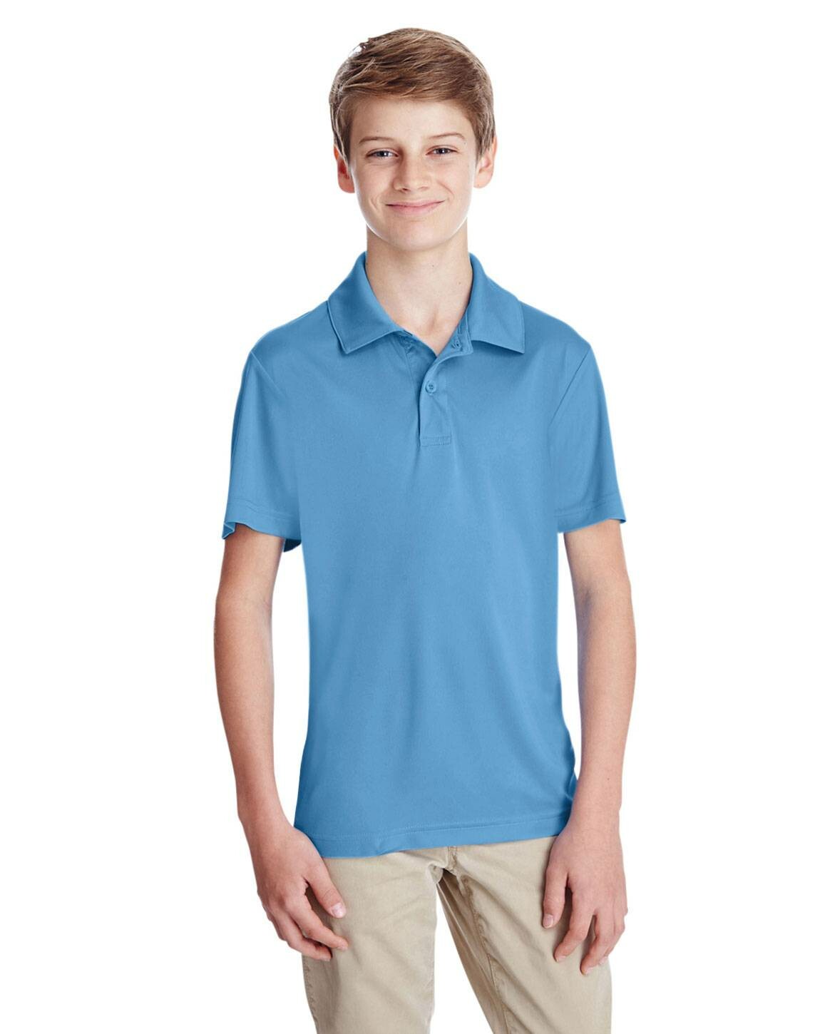 Hanes Men's ComfortBlend EcoSmart Jersey Polo, Light blue Small at   Men's Clothing store
