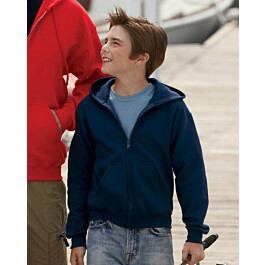 P480 Hanes Boy's Full-Zip Kids Hoodie Sweatshirt, Navy,SIZE XL