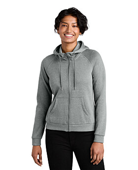 AllMade AL5003 Womens Organic CVC Fleece Full-Zip Hoodie