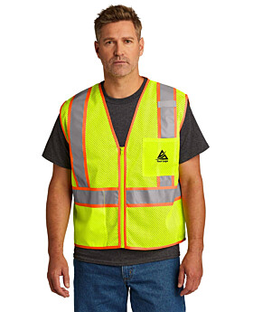 CornerStone CSV103 ANSI 107 Class 2 Mesh Zippered TwoTone Vest