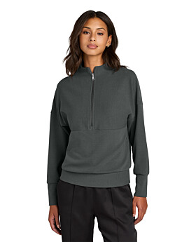Mercer+Mettle MM3041 Womens Linear Texture 1/4-Zip