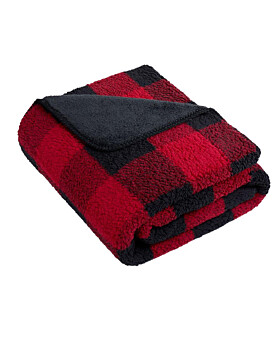 Port Authority BP48 Double-Sided Sherpa/Plush Blanket