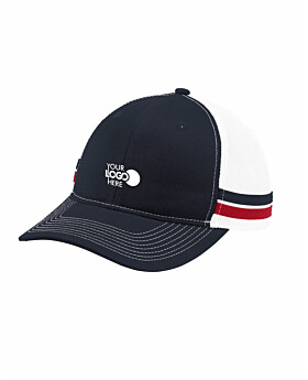 Port Authority C113 TwoStripe Snapback Trucker Cap