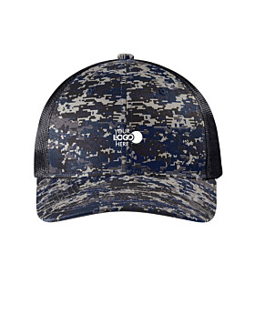 Port Authority C114 Digi Camo Snapback Trucker Cap