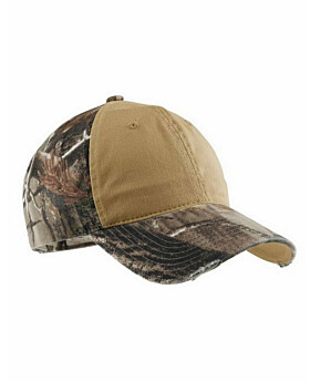 Port Authority C807 Camo Cap with Contrast Front Panel
