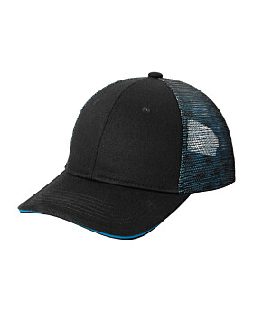 Port Authority C818 Double Mesh Snapback Sandwich Bill Cap