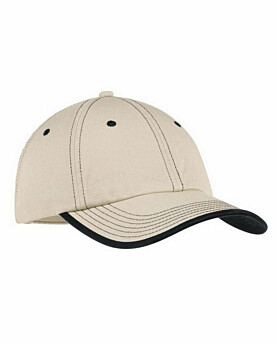 Port Authority C835 Vintage Washed Contrast Stitch Cap