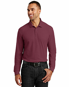 Port Authority K100LS Long Sleeve Core Classic Pique Polo