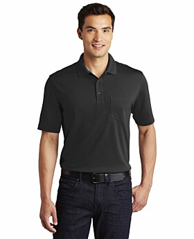 Port Authority K110P Mens Dry Zone UV Micro-Mesh Pocket Polo Shirt