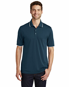 Port Authority K111 Mens Dry Zone UV Micro-Mesh Tipped Polo Shirt