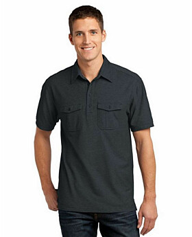 Port Authority K557 Oxford Pique Double Pocket Polo