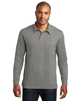 Port Authority K577LS Long Sleeve Meridian Cotton Blend Polo