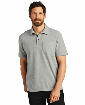 Port Authority K868  C-FREE Cotton Blend Pique Pocket Polo