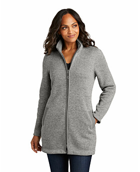 Port Authority L425 Ladies Arc Sweater Fleece Long Jacket