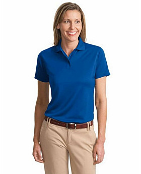 Port Authority L497 Ladies Poly Charcoal Blend Pique Polo