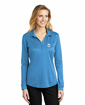 Port Authority L540LS Ladies Silk Touch Performance Long Sleeve Polo