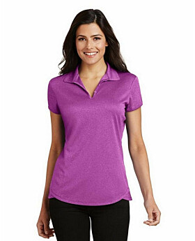 Port Authority L576 Ladies Trace Heather Polo