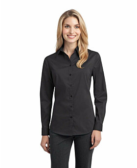 Port Authority L646 Ladies Stretch Poplin Shirt