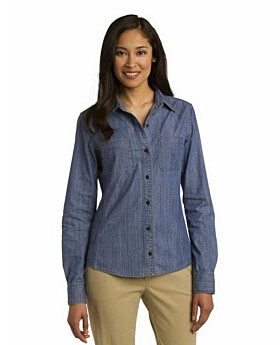 Port Authority L652 Ladies Denim Shirt