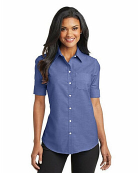 Port Authority L659 Ladies Short Sleeve SuperPro Oxford Dress Shirt