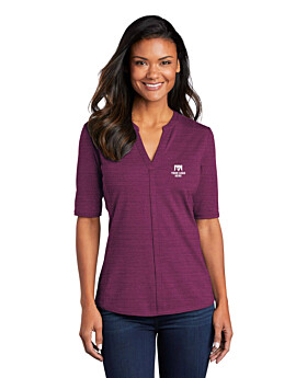 Port Authority LK583 Ladies Stretch Heather Open Neck Top