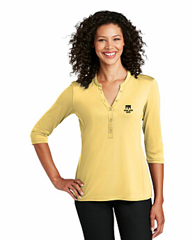 Port Authority LK750 Ladies UV Choice Pique Henley