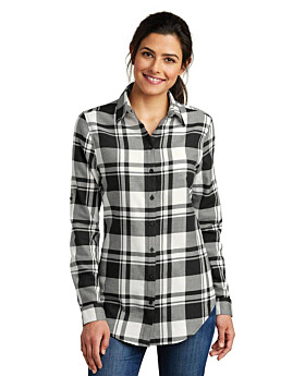 Port Authority LW668 Ladies Plaid Flannel Tunic