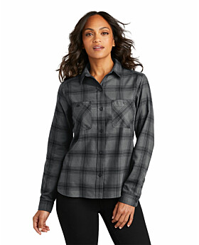 Port Authority LW669 Ladies Plaid Flannel Shirt