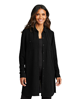 Port Authority LW715 Ladies Textured Crepe Long Tunic