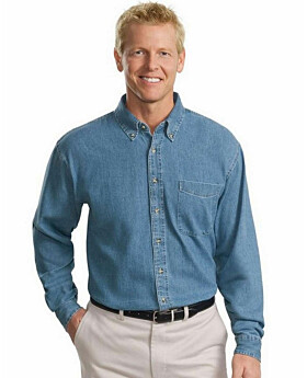 Port Authority TLS600 Tall Long Sleeve Denim Shirt