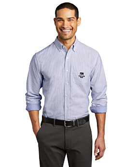 Port Authority W657 SuperPro Oxford Stripe Shirt
