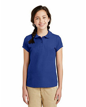 Port Authority YG503 Girls Silk Touch Peter Pan Collar Polo