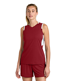 Sport-Tek LST441 Womens Club Sleeveless V-Neck