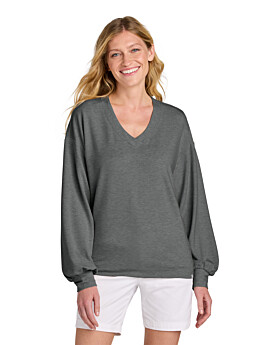 TravisMathew TM1LD009 Womens Long Weekend V-Neck