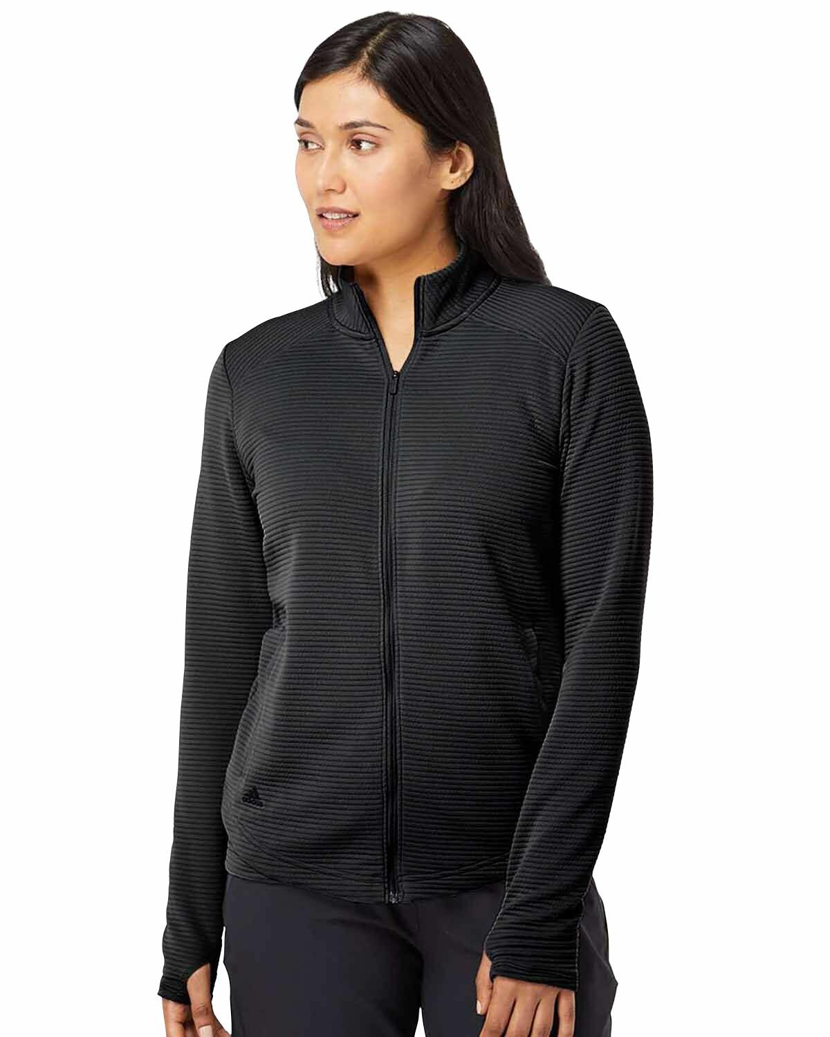 Adidas women's essentials textured golf jacket clearance