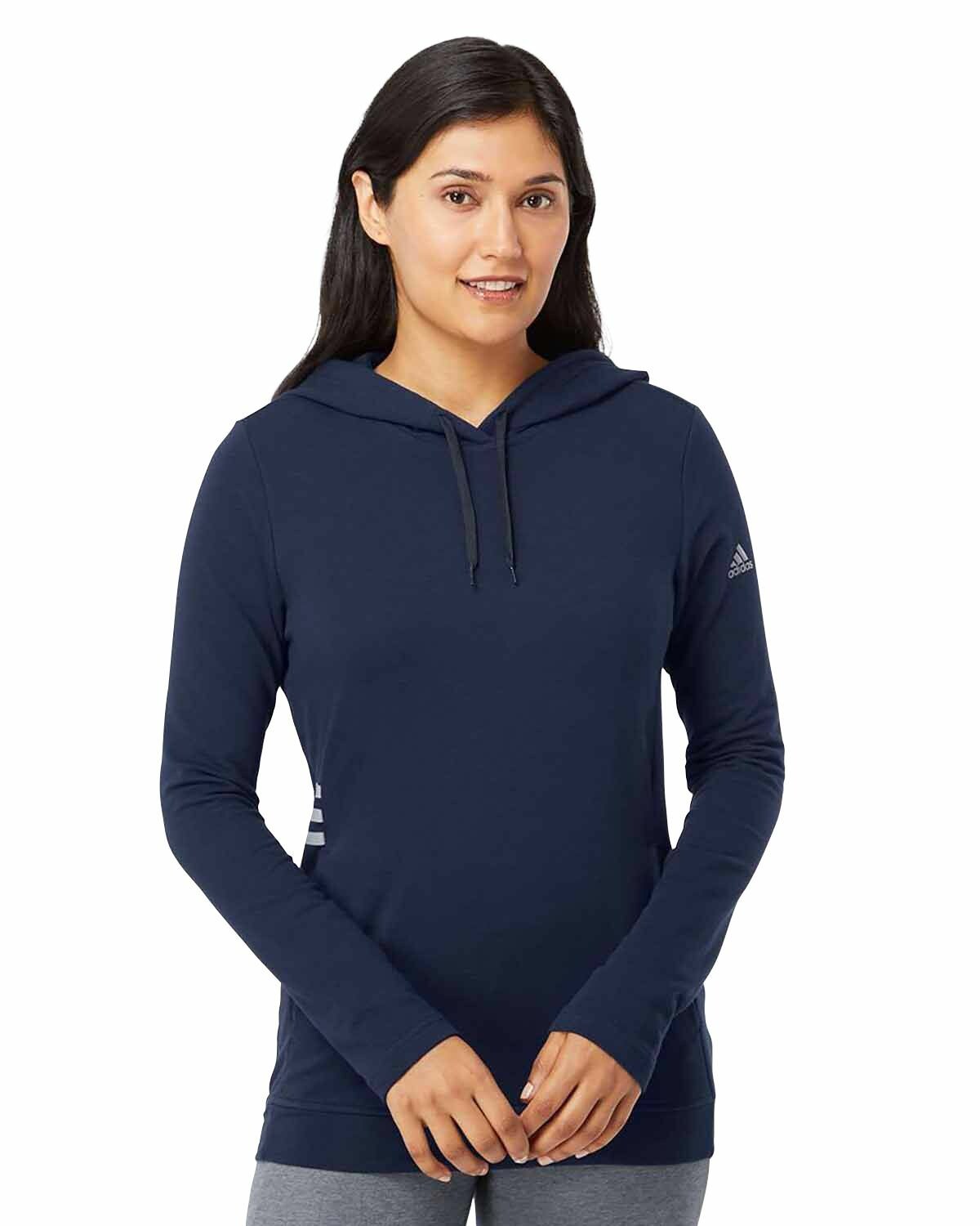 navy blue adidas hoodie womens