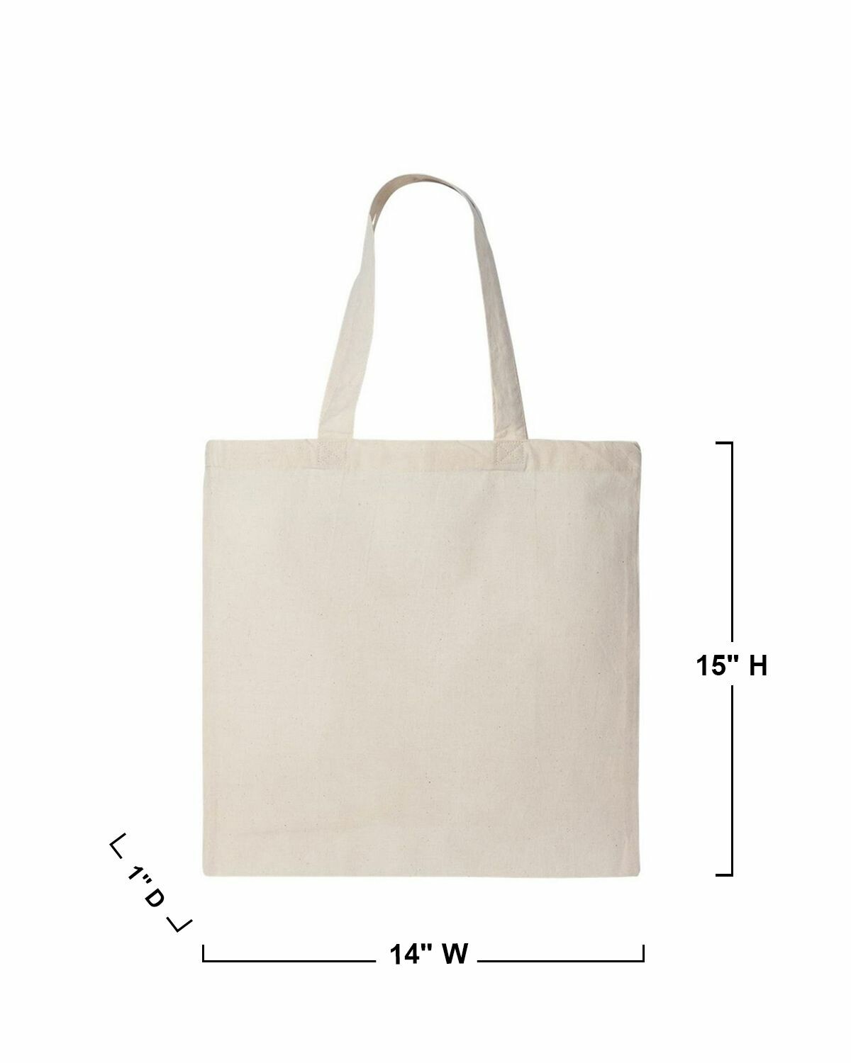 BAGedge BE055 Canvas Grocery Tote Buy Blank or Print Logo