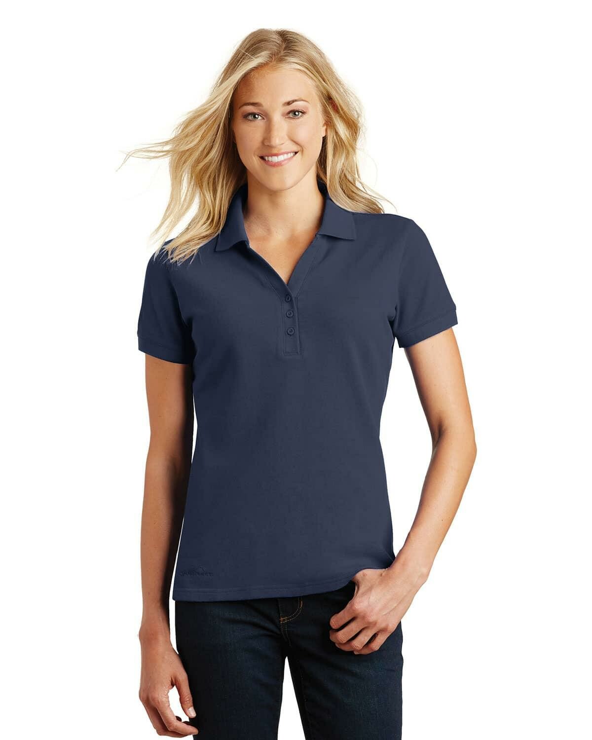 Eddie Bauer EB101 Women Cotton Pique Polo Shirt