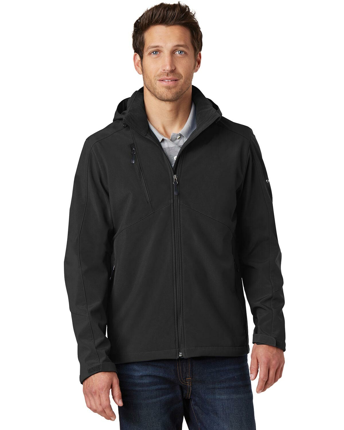 Custom Eddie Bauer EB536 Mens Hooded Soft Shell Parka