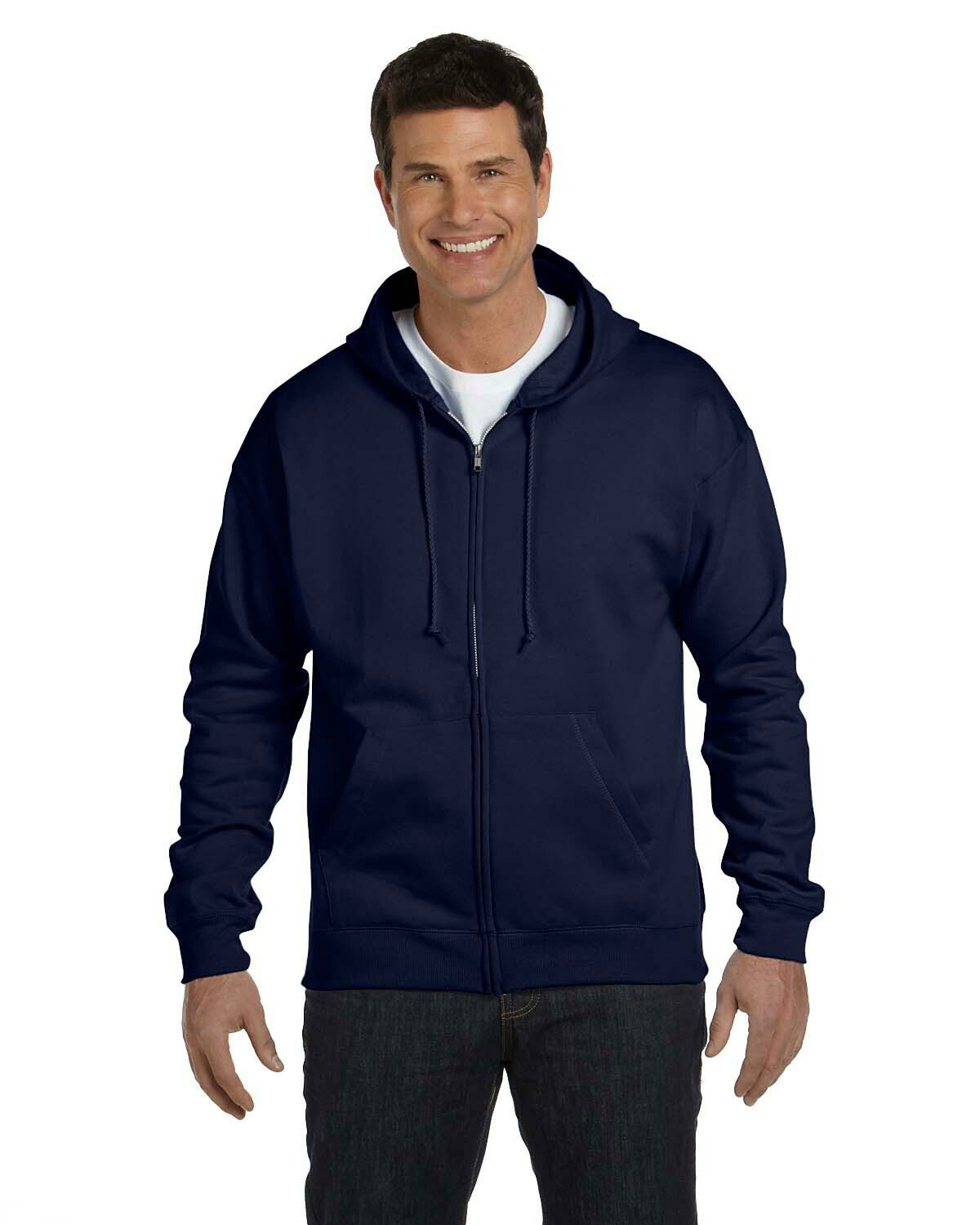 Hanes men's ecosmart fleece zip pullover hoodie with front pocket best sale