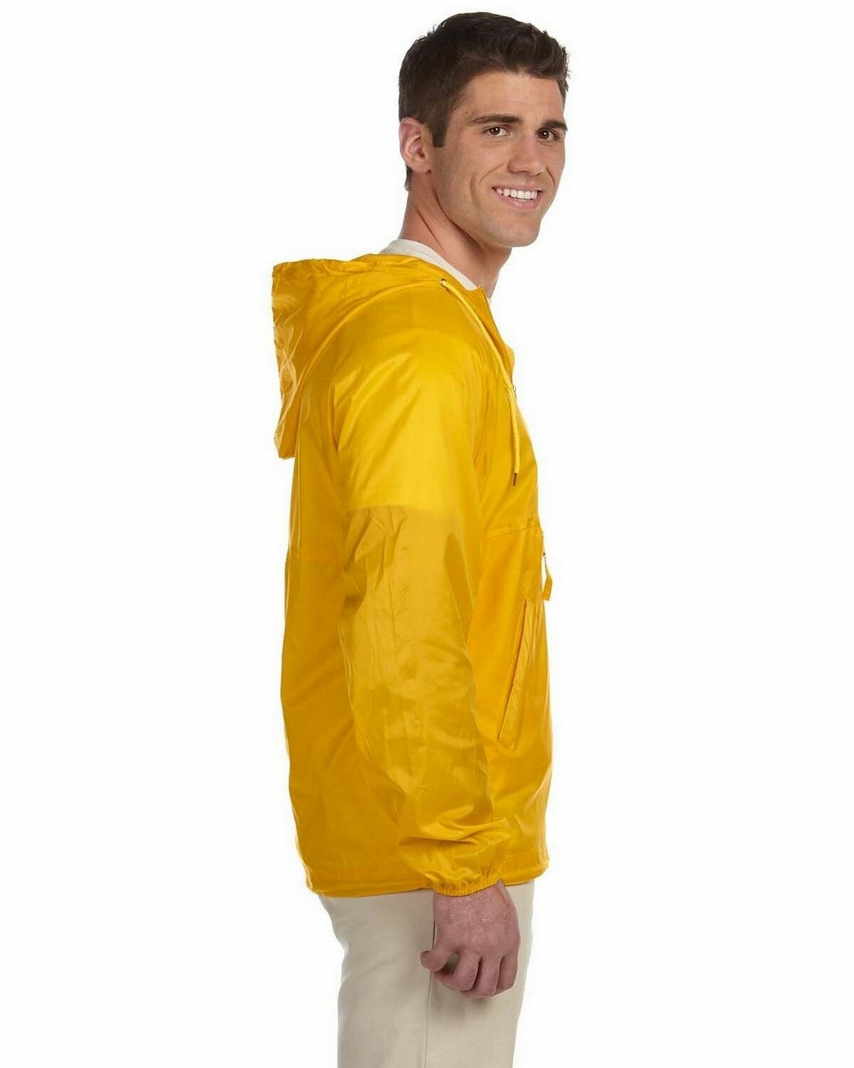 Harriton packable nylon jacket best sale