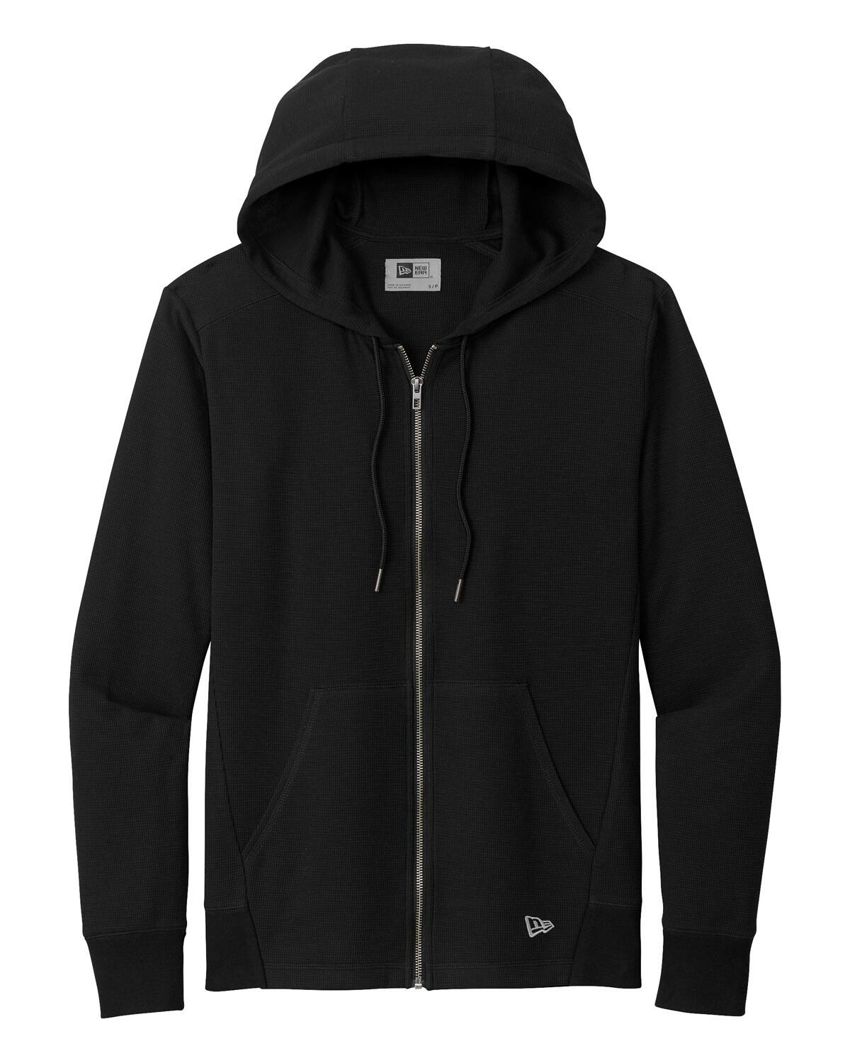 [New Era]★BLACK LABEL★SWEATER TECH HOOD ZIP-UP Custom New Era NEA141 Thermal Full Zip Hoodie | Wholesale