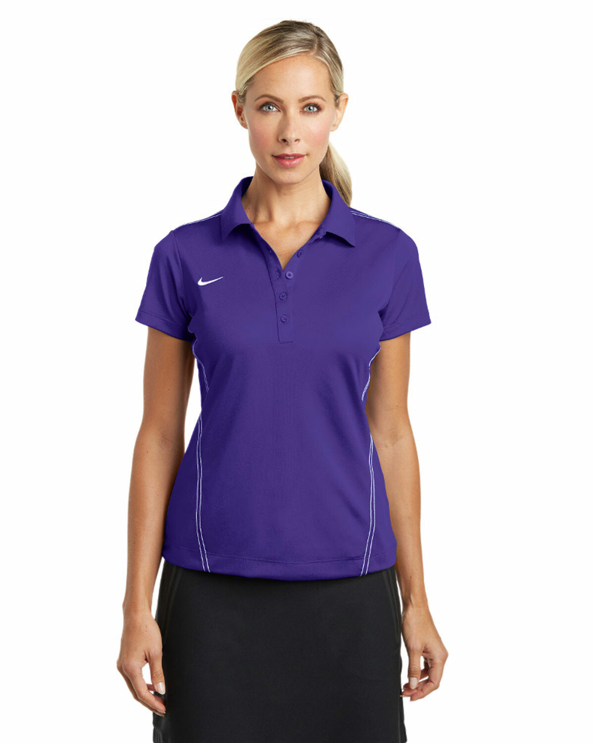 Custom Nike Golf 452885 Women Dri FIT Sport Swoosh Pique Polo Shirt For Business Apparel