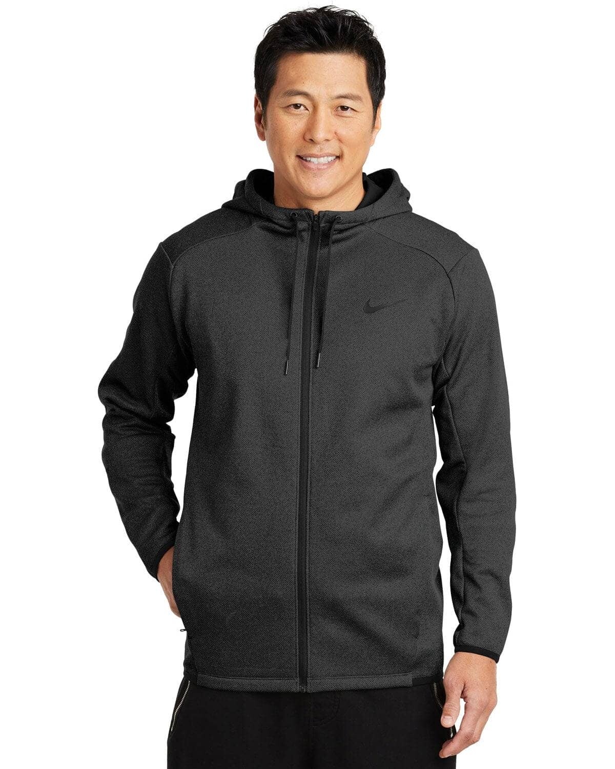 Nike Golf NKAH6268 Therma FIT Textured Fleece Full Zip Hoodie