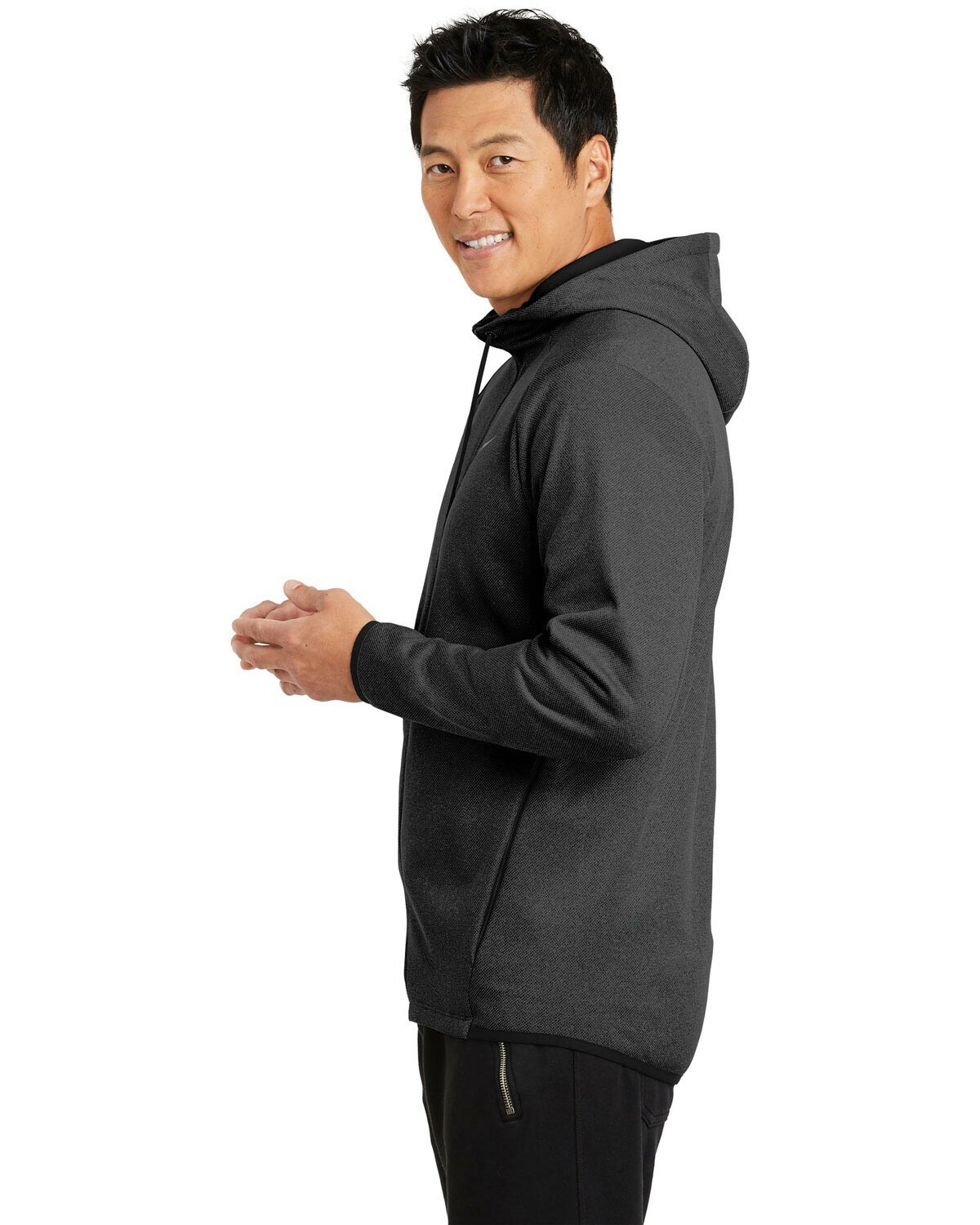 Nike Golf NKAH6268 Therma FIT Textured Fleece Full Zip Hoodie